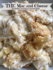 THE Mac and Cheese -- This recipe for THE mac and cheese has been featured on several top mac and cheese lists. It is the perfect base recipe for classic mac and cheese. } thatwhichnourishes.com