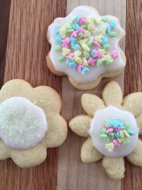 Frosted Easter Cookies -- Buttery, sugary, perfect frosted Easter cookies.  These little beauties are an easy way to dress up your Easter table and make yourself a little famous! | thatwhichnourishes.com