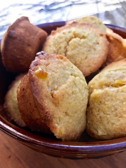 Sweet Corn Muffins -- Moist, melt-in-your-mouth corn muffins sweetened just a bit with honey.  These are the ideal accompaniment to a bowl of chili or any Mexican meal. |thatwhichnourishes.com
