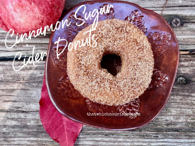 Cinnamon Sugar Cider Donuts -- Homemade cider donuts fried in coconut oil for all of the fall deliciousness without the guilt! | thatwhichnourishes.comCinnamon Sugar Cider Donuts -- Homemade cider donuts fried in coconut oil for all of the fall deliciousness without the guilt! | thatwhichnourishes.com
