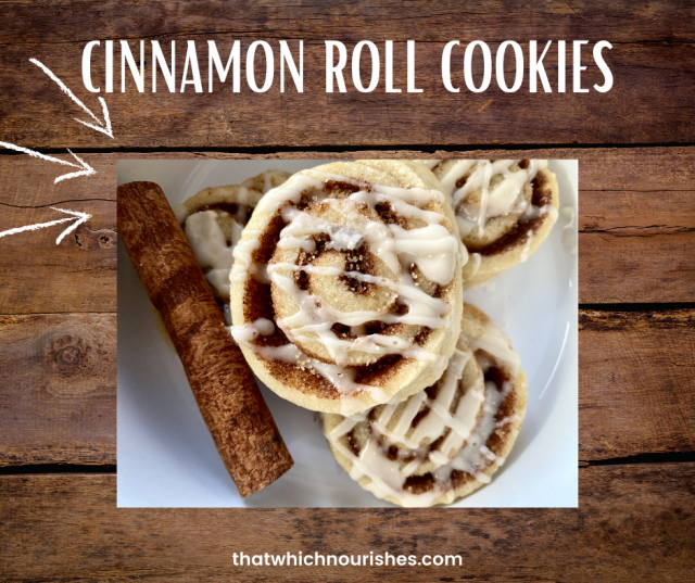 A perfect sugar cookie spiraled around butter and cinnamon sugar and drizzled with a decadent maple glaze. | thatwhichnourishes.com